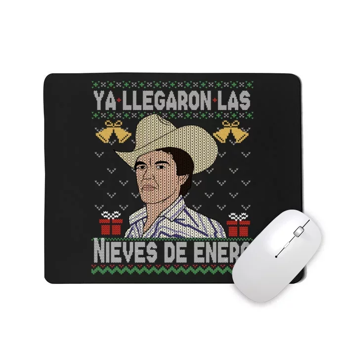 Las Nieves De Enero El Rey Del Corrido Mexican Christmas Mousepad