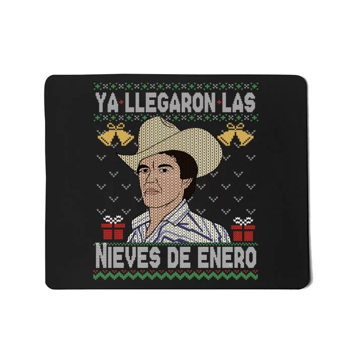 Las Nieves De Enero El Rey Del Corrido Mexican Christmas Mousepad