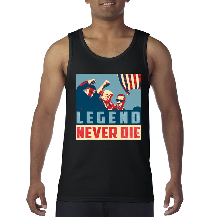 Legend Never Die Trump 2024 President Support Vote For Trump Tank Top