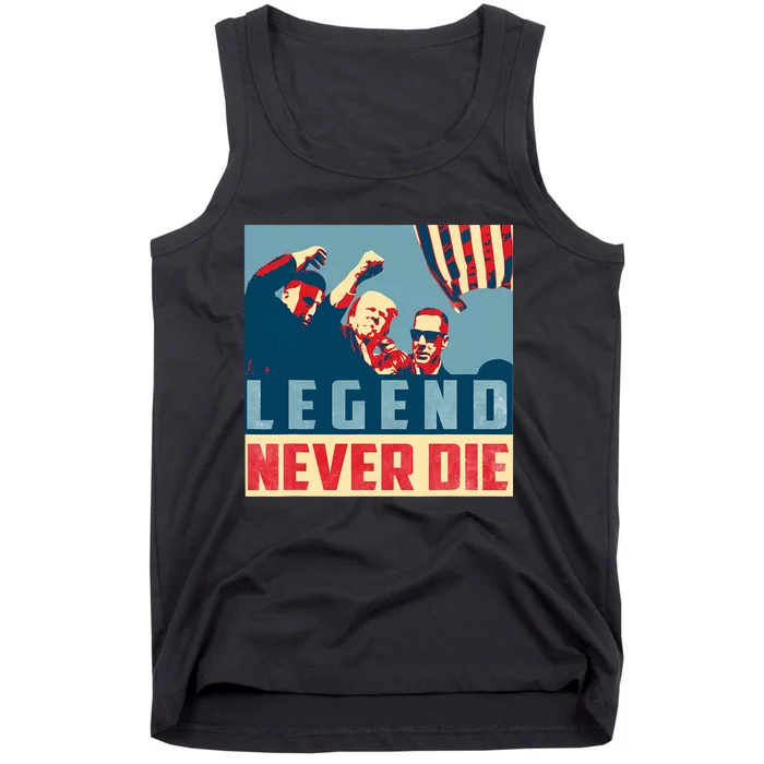 Legend Never Die Trump 2024 President Support Vote For Trump Tank Top