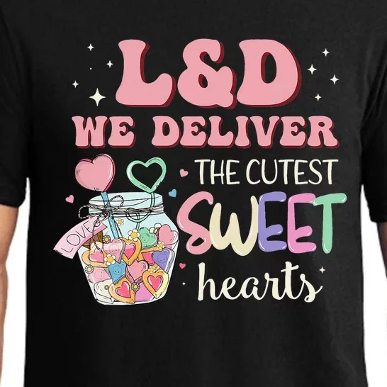 L&D Nurse Deliver The Cutest Sweet Hearts Valentine Pajama Set