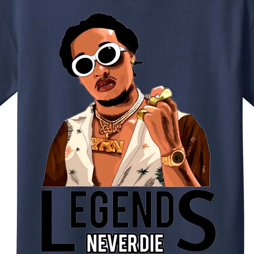 Legend Never Dies RIP Takeoff Rapper Rest In Peace Kids T-Shirt