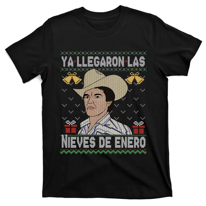 Las Nieves De Enero El Rey Del Corrido Mexican Christmas T-Shirt