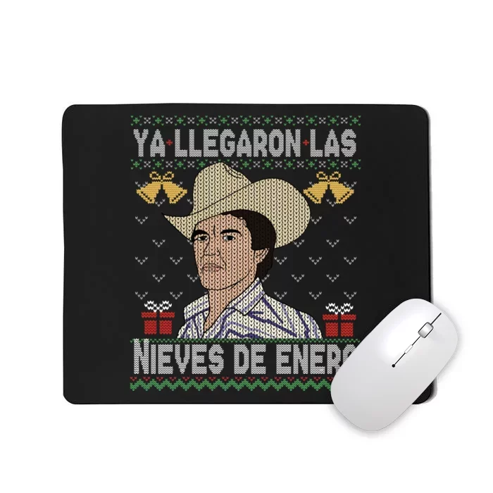 Las Nieves De Enero El Rey Del Corrido Mexican Christmas Mousepad