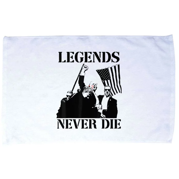 Legends Never Die Trump 2024 Pennsylvania Rally Patriot Microfiber Hand Towel