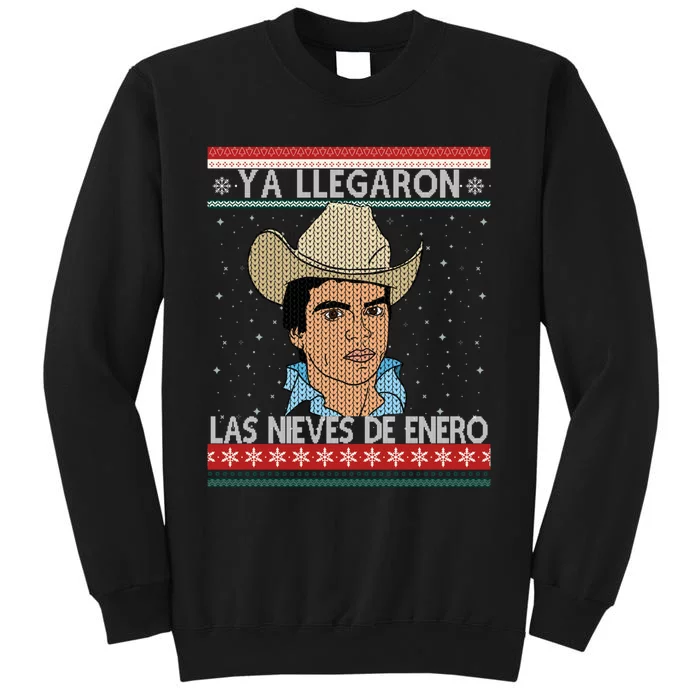 Las Nieves De Enero El Rey Del Corrido Mexican Christmas Tall Sweatshirt