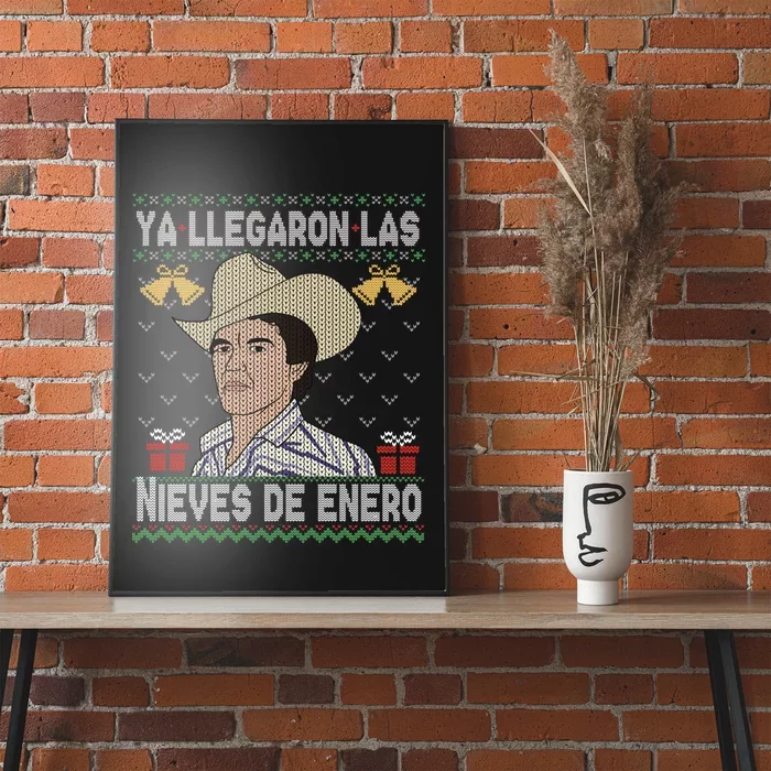 Las nieves de Enero El Rey del Corrido Mexican Christmas Poster