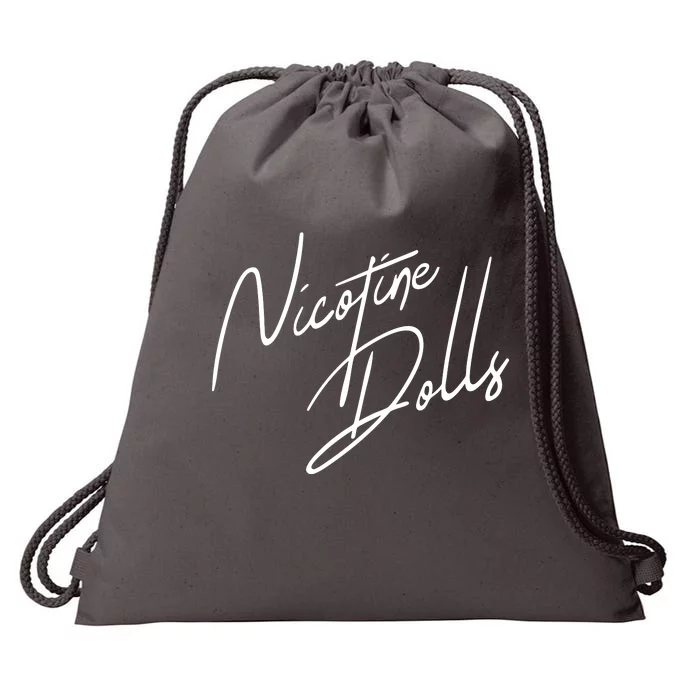 Limited Nicotine Dolls Band Logo Drawstring Bag