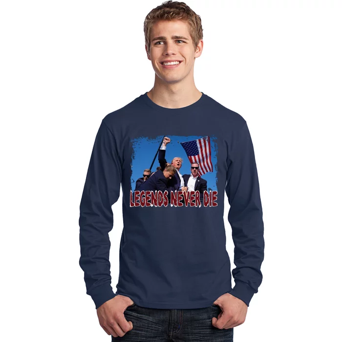 Legends Never Die Donald Trump Long Sleeve Shirt