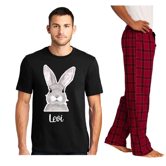 Levi Name Easter Bunny Custom Name Good Friday Gift Pajama Set