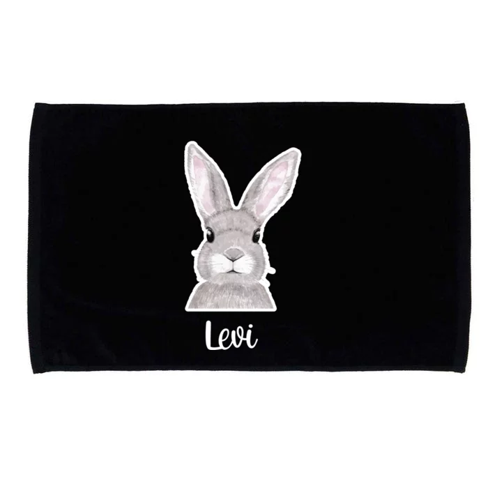 Levi Name Easter Bunny Custom Name Good Friday Gift Microfiber Hand Towel