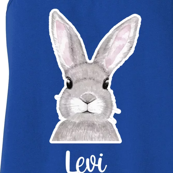 Levi Name Easter Bunny Custom Name Good Friday Gift Women's Racerback Tank