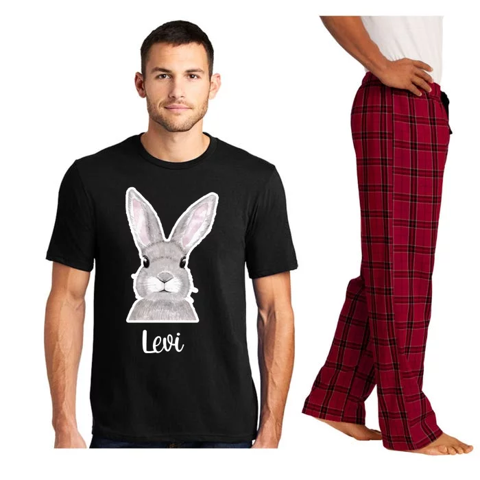 Levi Name Easter Bunny Custom Name Good Friday Cute Gift Pajama Set