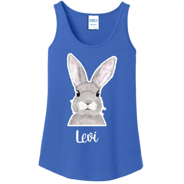 Levi Name Easter Bunny Custom Name Good Friday Cute Gift Ladies Essential Tank