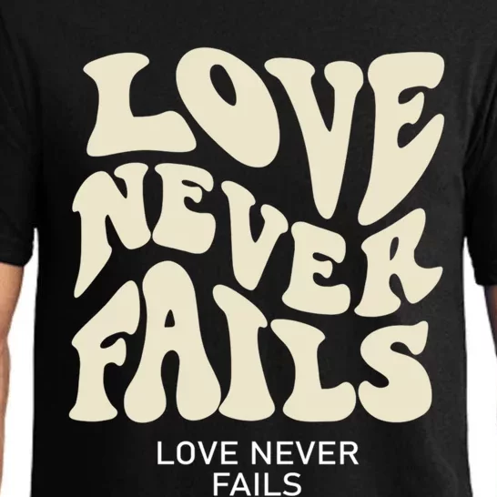 Love Never Fails Gift Pajama Set