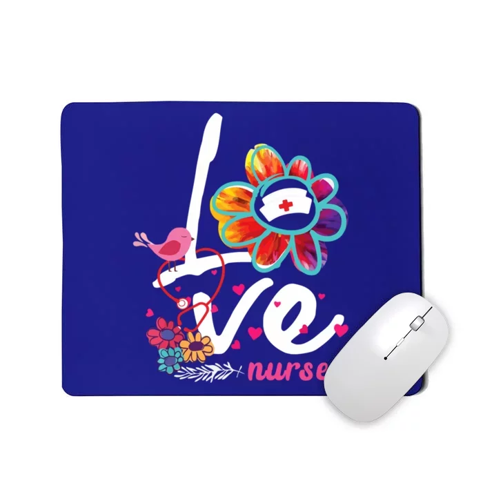 Love Nurse Flower Meaningful Gift Mousepad