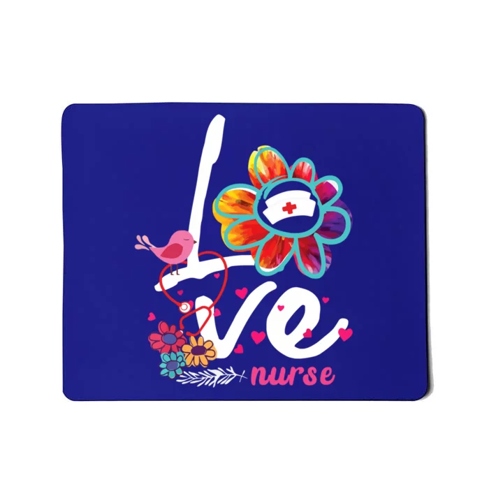 Love Nurse Flower Meaningful Gift Mousepad