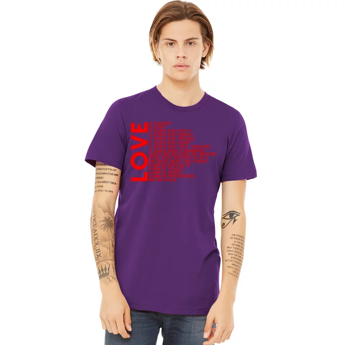 Love Never Fails Premium T-Shirt