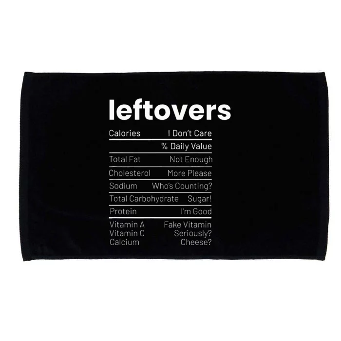 Leftovers Nutrition Facts Thanksgiving Leftover Recipes Microfiber Hand Towel