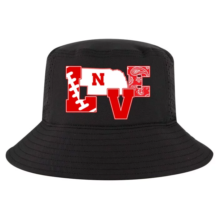 Love Nebraska Football Cool Comfort Performance Bucket Hat