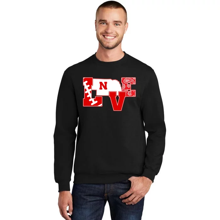 Love Nebraska Football Sweatshirt