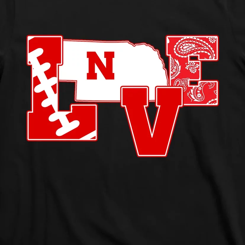 Love Nebraska Football T-Shirt