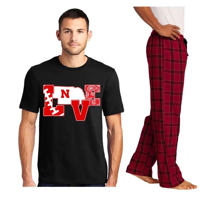 Love Nebraska Football Pajama Set