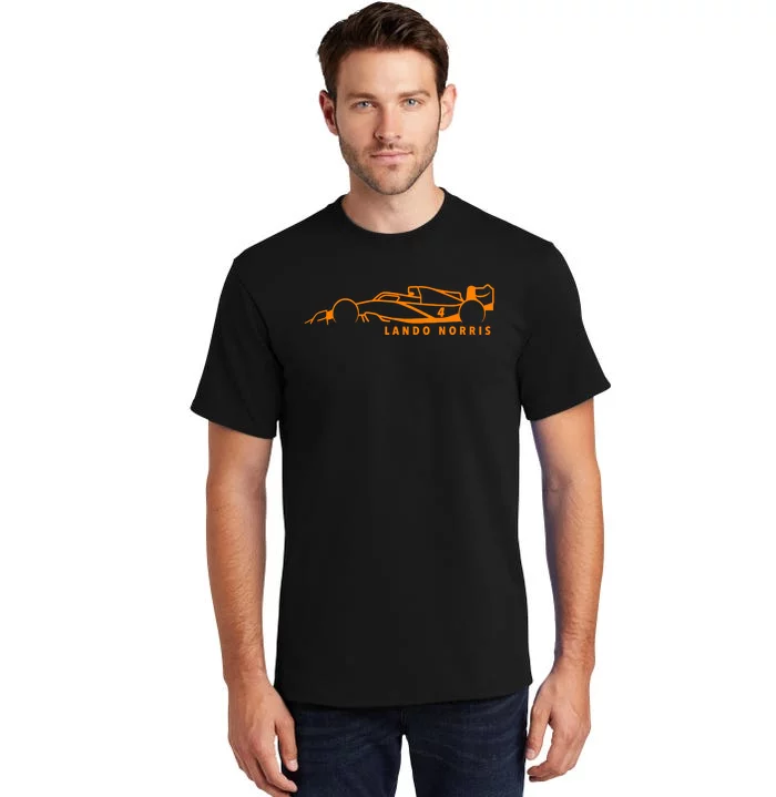 Lando Norris F1 Racing Driver Tall T-Shirt