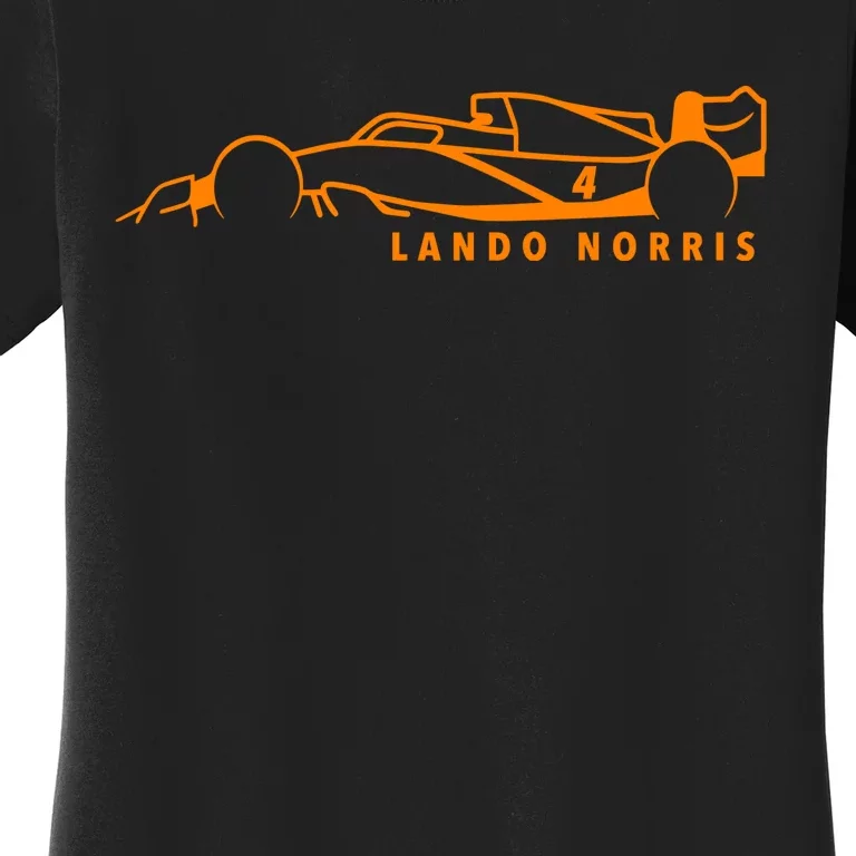 Lando Norris F1 Racing Driver Women's T-Shirt