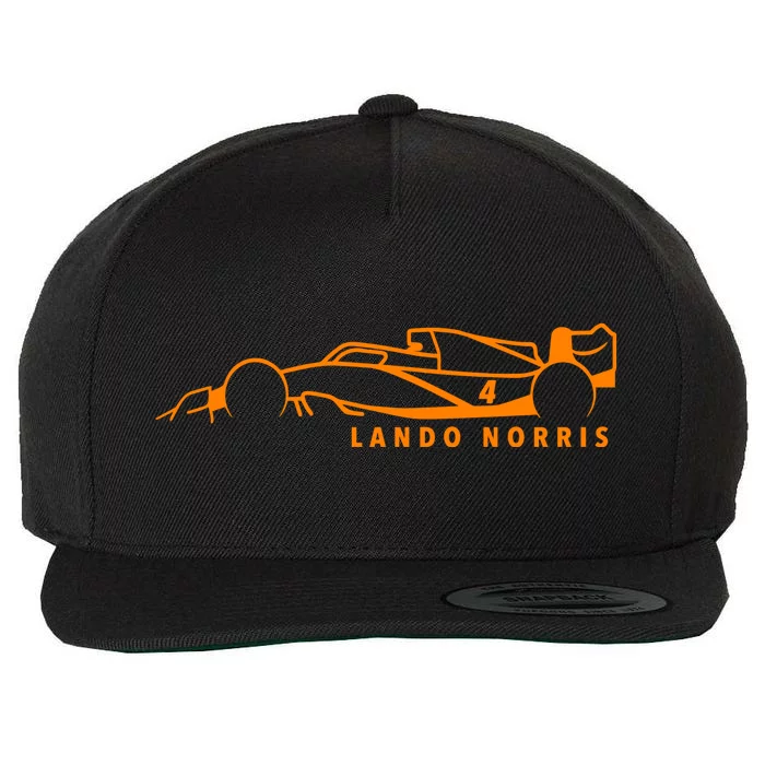 Lando Norris F1 Racing Driver Wool Snapback Cap