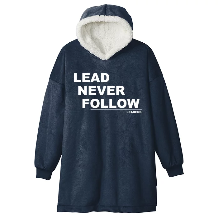 Lead Never Follow Hooded Wearable Blanket