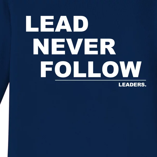 Lead Never Follow Baby Long Sleeve Bodysuit