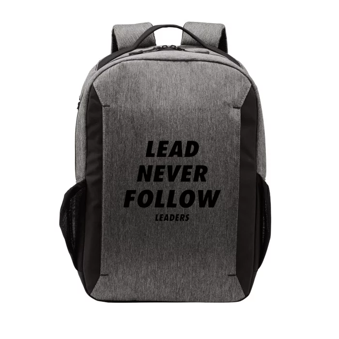 Lead Never Follow Vector Backpack