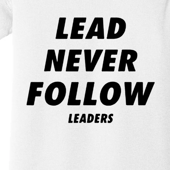 Lead Never Follow Baby Bodysuit