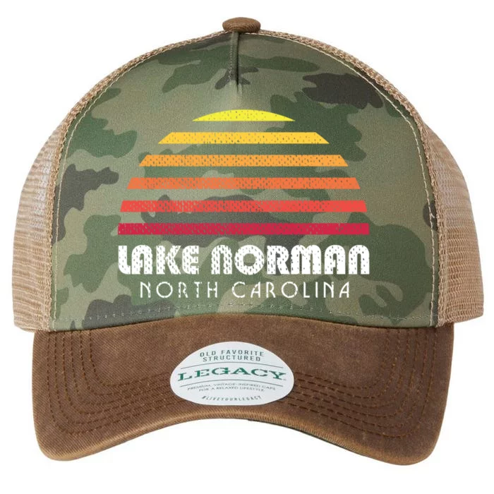 Lake Nor Gift Retro Distressed Sunset Lake Nor Gift Legacy Tie Dye Trucker Hat