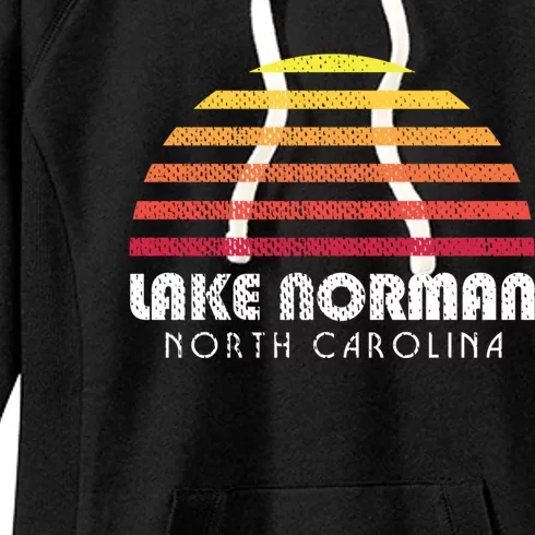 Lake Nor Gift Retro Distressed Sunset Lake Nor Gift Women's Fleece Hoodie