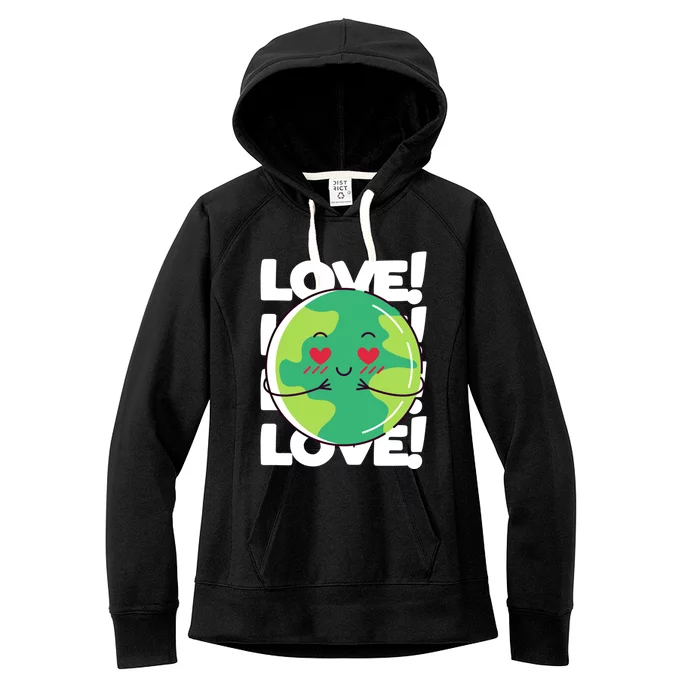 Love Nature Gift Earth Day Save Earth Inspiration Gift Women's Fleece Hoodie