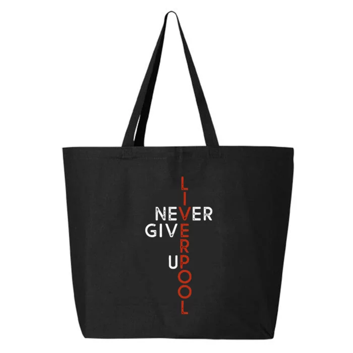 Liverpool Never Give Up Scouser 25L Jumbo Tote