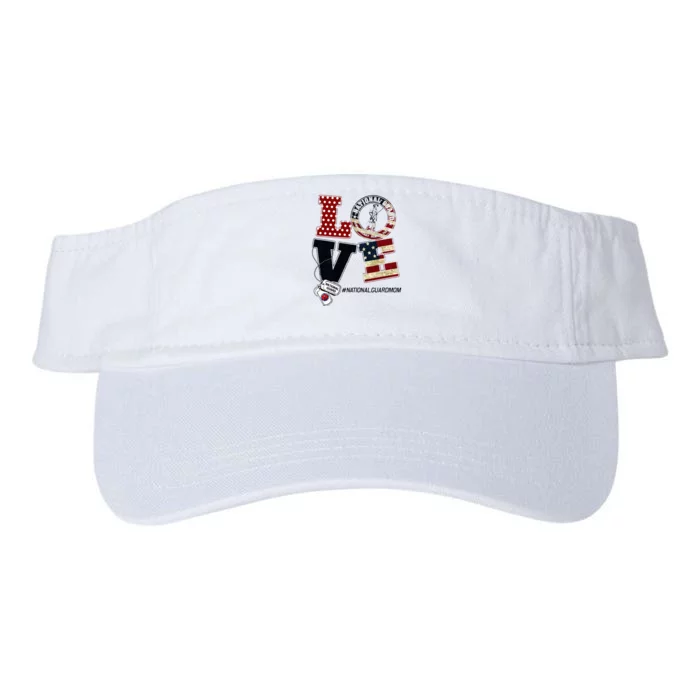 Love National Guard Mom Graduation Proud National Guard Mom Valucap Bio-Washed Visor