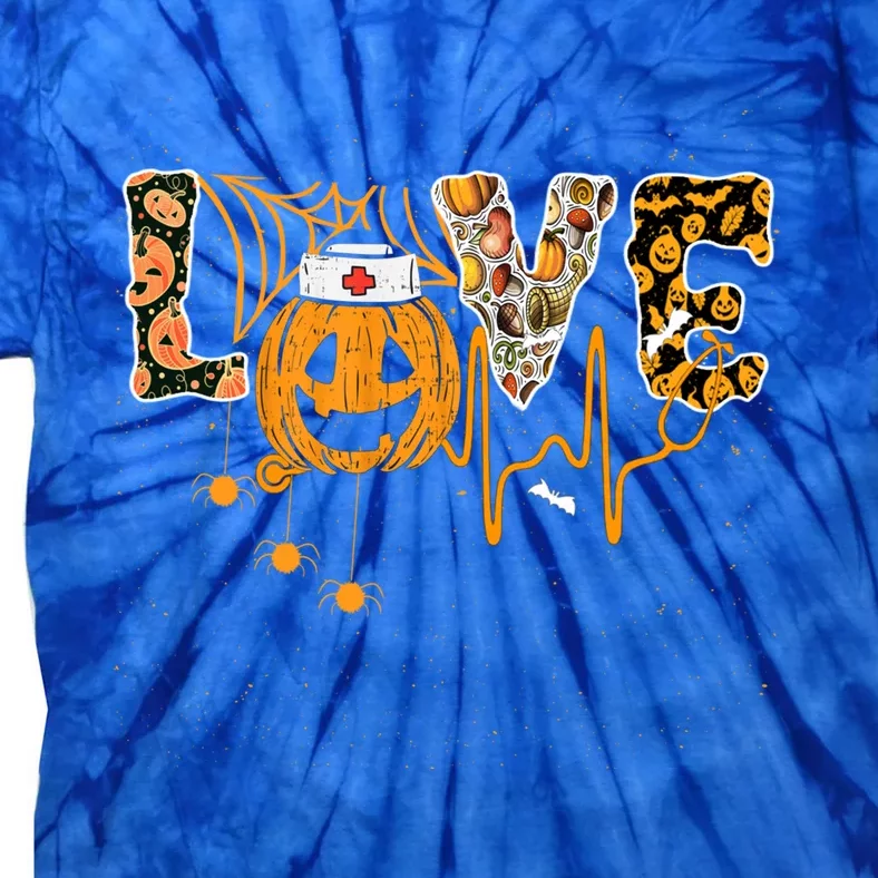 Love Nurse Halloween Gift Tie-Dye T-Shirt