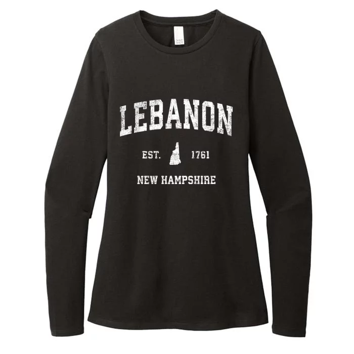 Lebanon New Hampshire Nh Vintage Athletic Sports Womens CVC Long Sleeve Shirt