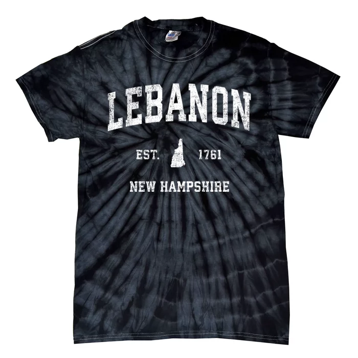 Lebanon New Hampshire Nh Vintage Athletic Sports Tie-Dye T-Shirt