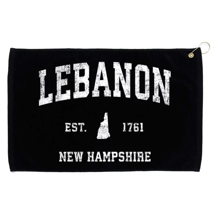 Lebanon New Hampshire Nh Vintage Athletic Sports Grommeted Golf Towel