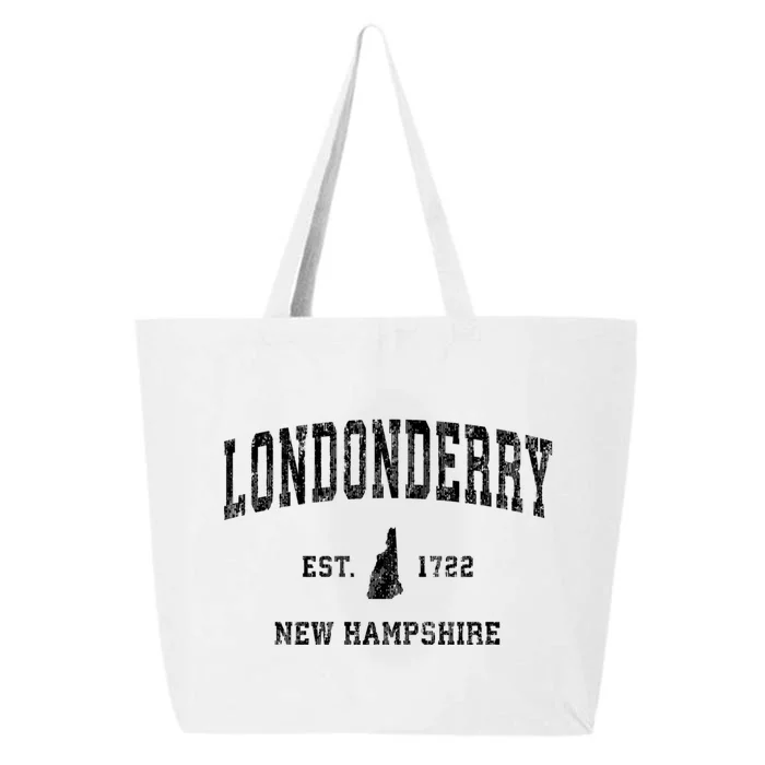 Londonderry New Hampshire Nh Vintage Established Athletic Sports Design 25L Jumbo Tote