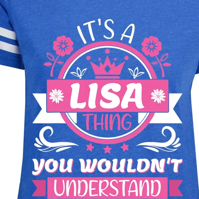 Lisa Name Its A Lisa Thing You Wouldnt Understand Enza Ladies Jersey Football T-Shirt