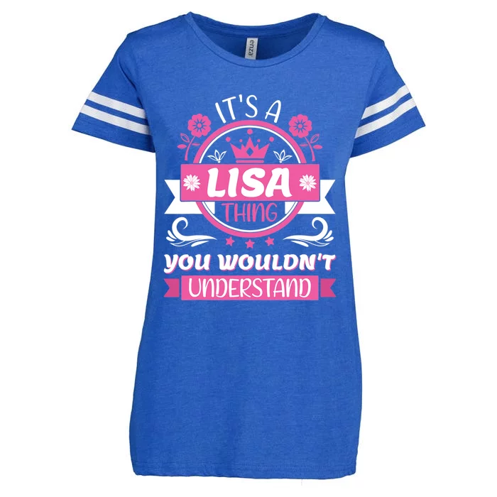 Lisa Name Its A Lisa Thing You Wouldnt Understand Enza Ladies Jersey Football T-Shirt