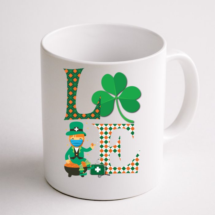 Lucky Nurse Irish St Day Patricks For Medical Healthcare Rn Gift Front & Back Coffee Mug