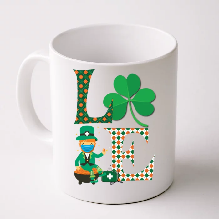 Lucky Nurse Irish St Day Patricks For Medical Healthcare Rn Gift Front & Back Coffee Mug