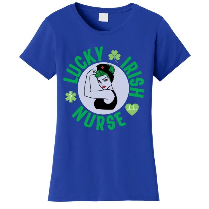 Lucky Nurse Irish St Day Patricks For Medical Healthcare Great Gift Women's T-Shirt