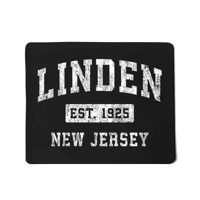 Linden New Jersey Nj Vintage Established Sports Mousepad